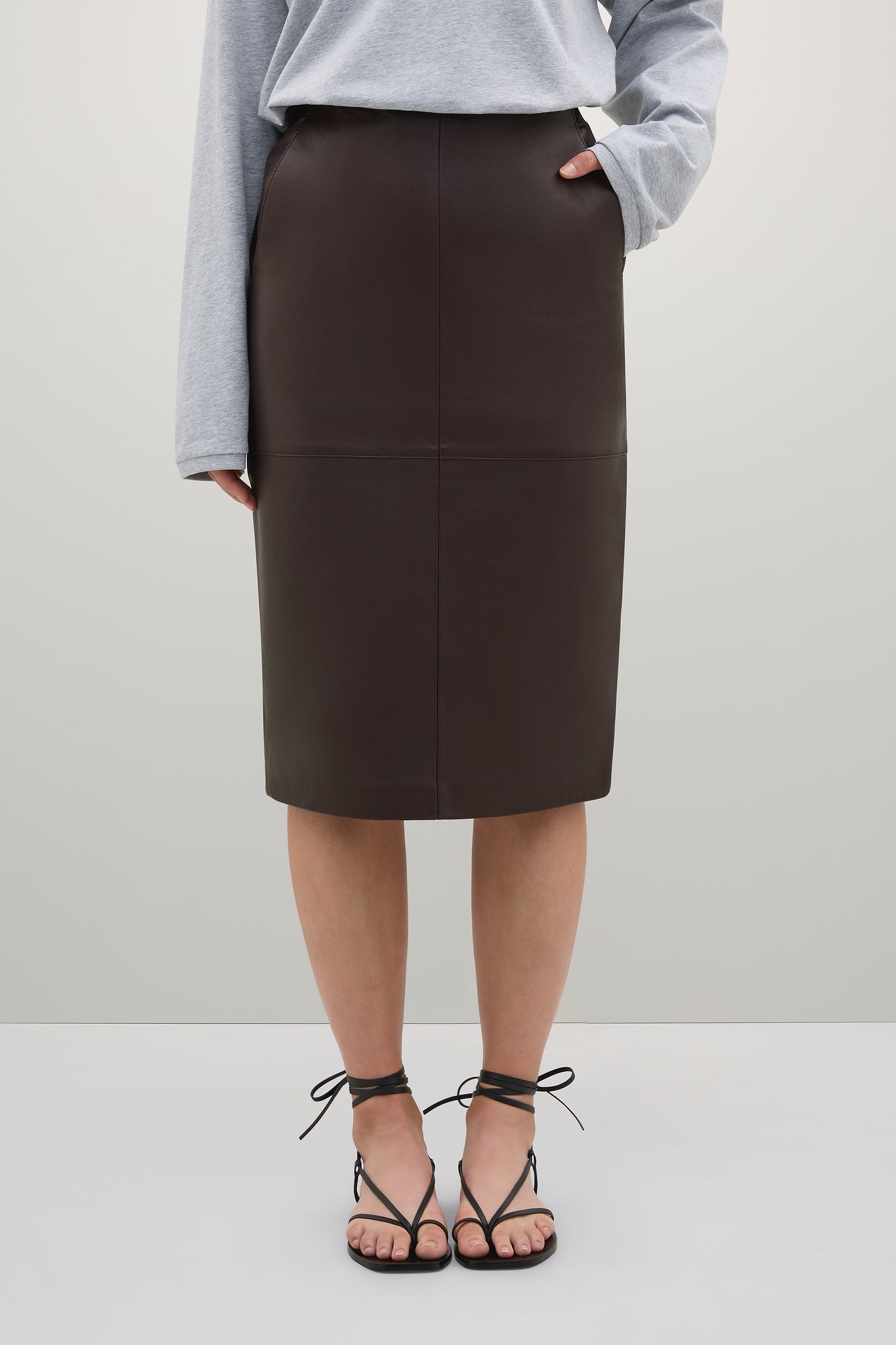 The Wright Leather Skirt