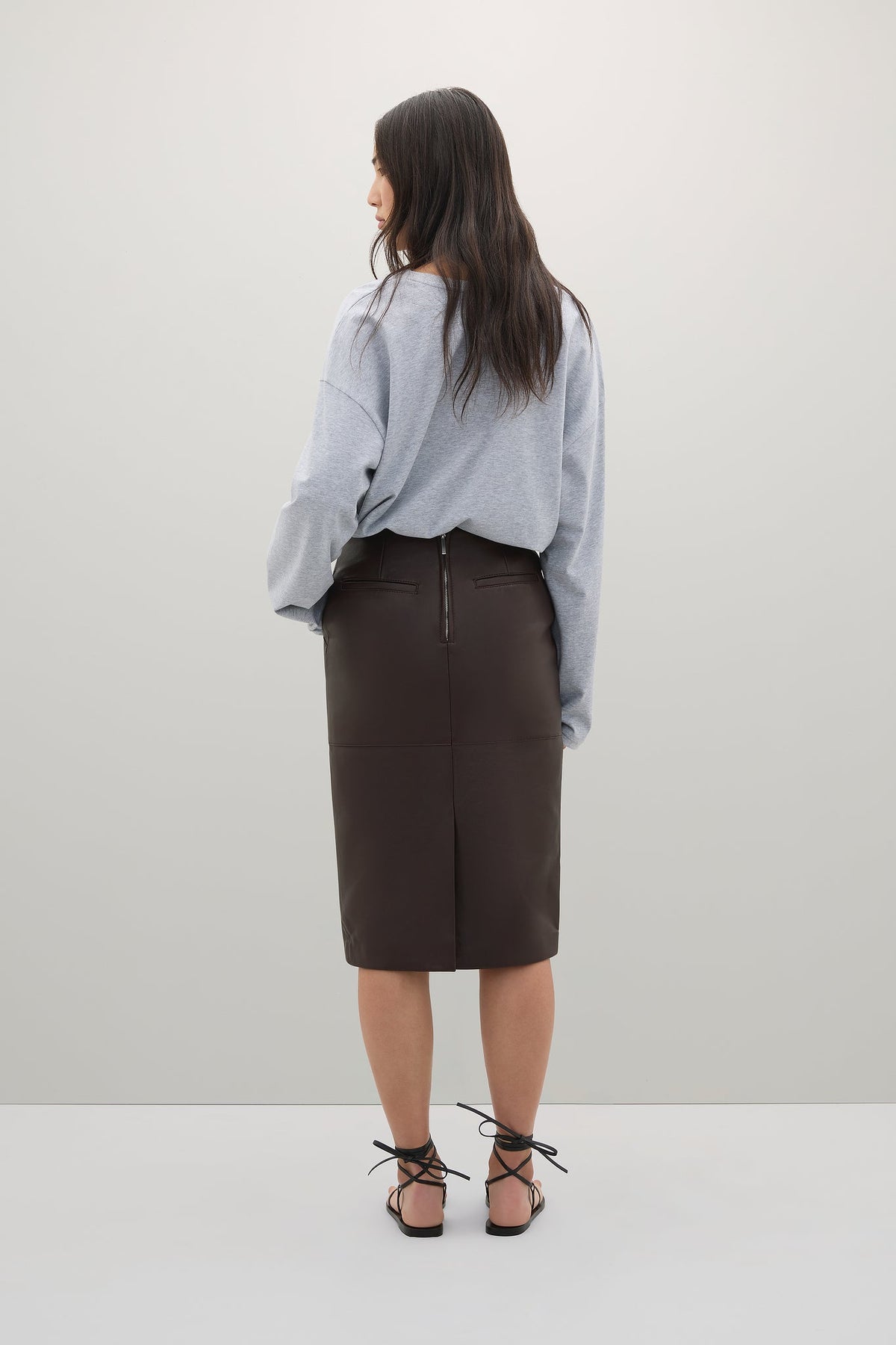 The Wright Leather Skirt