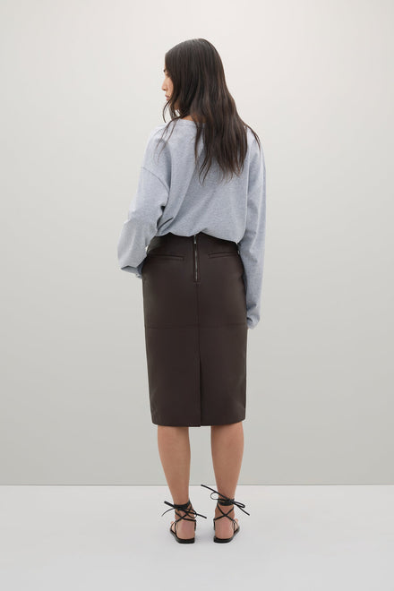 The Wright Leather Skirt