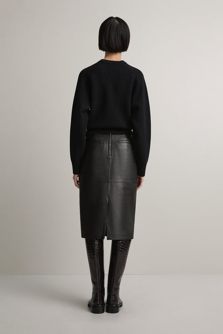 The Wright Leather Skirt
