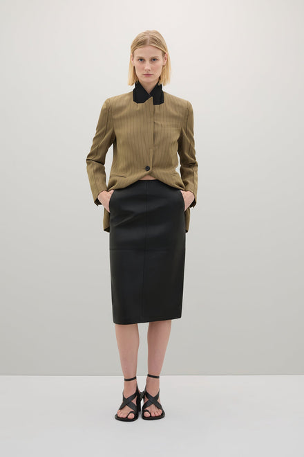 The Wright Leather Skirt